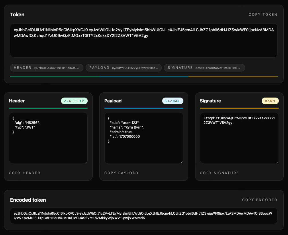 JWT Decoder / Encoder